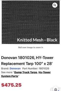 100 X 28 Large Tarp For Semi Trucks