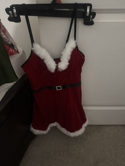 Red Velvet Holiday Dress with Faux Fur Trim