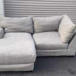 Free Delivery!! Super Comfy Gray Sectional Couch