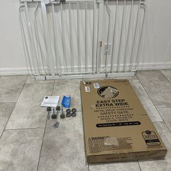 Extra Wide Adjustable Pet Gate / Baby Gate - Fits Openings 29” - 49”