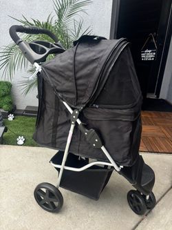 BRAND NEW IN THE BOX MIDNIGHT BLACK PET STROLLER 😍🐾❗️