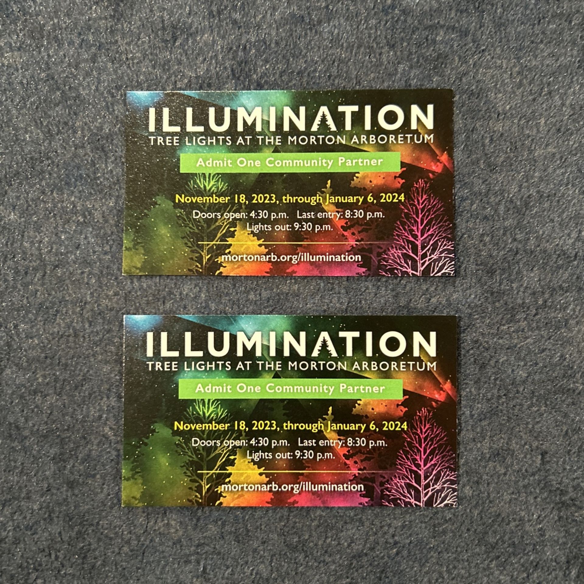 Tickets To The Morton Arboretum Light Show