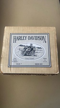 HARLEY DAVIDSON PEWTER SCULPTURE