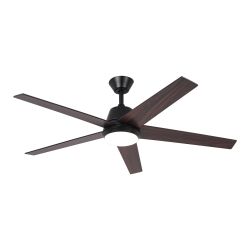 Vaczon VZA01W109A-BLE 52" Black 5-Blade LED Ceiling Fan with Remote & App Control