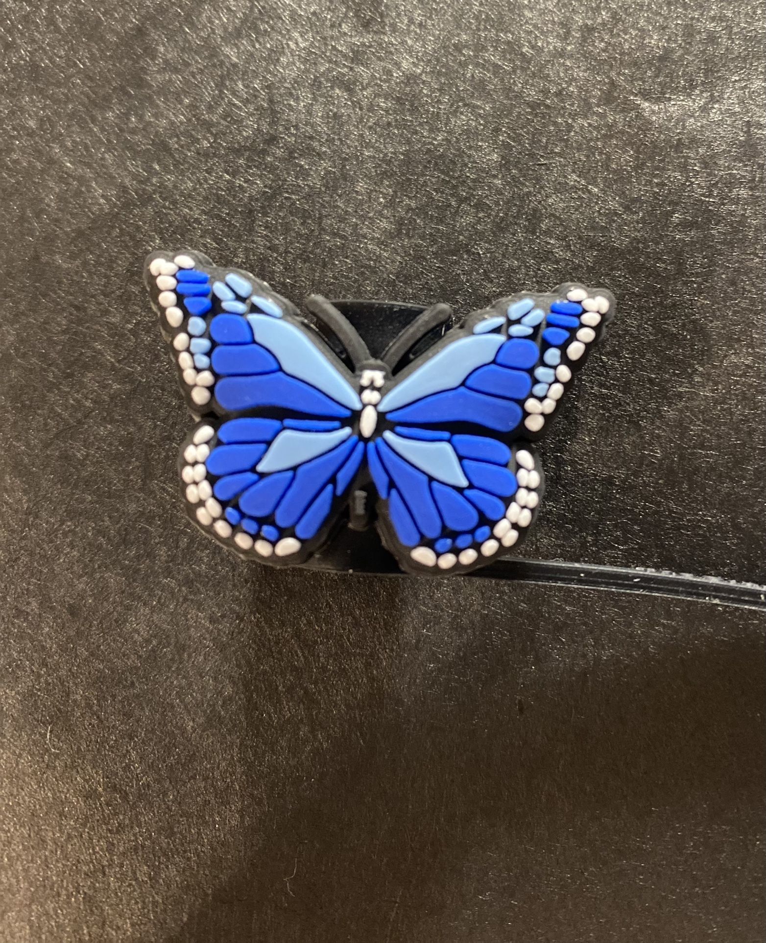 Blue Butterfly Starbucks Cup Straw Cover