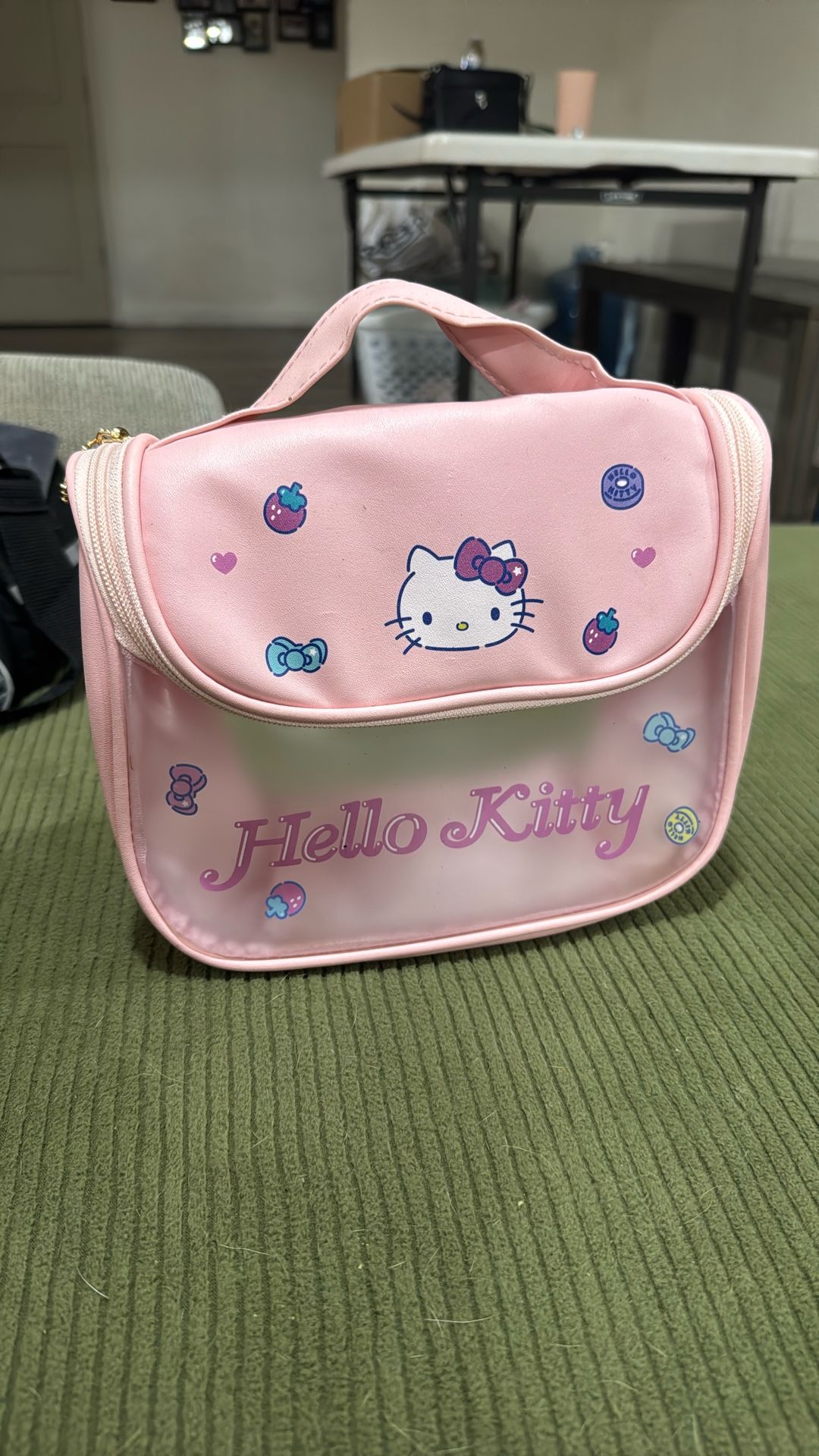  ENDED Hello Kitty Pink Makeup Bag Makeup Hanging Toiletry Cosmetic Travel Bag 