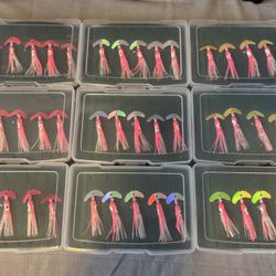 Trout And Kokanee Smile Blade Hoochie Fishing Kits