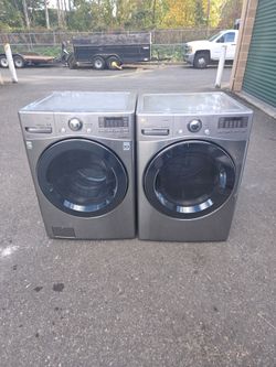 LG washer and electric dryer 27"wide