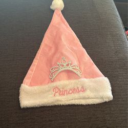 Pink Princesa Santa Hat