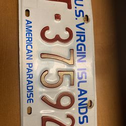 US Virgin Islands License Plate