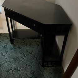 Black Corner Desk