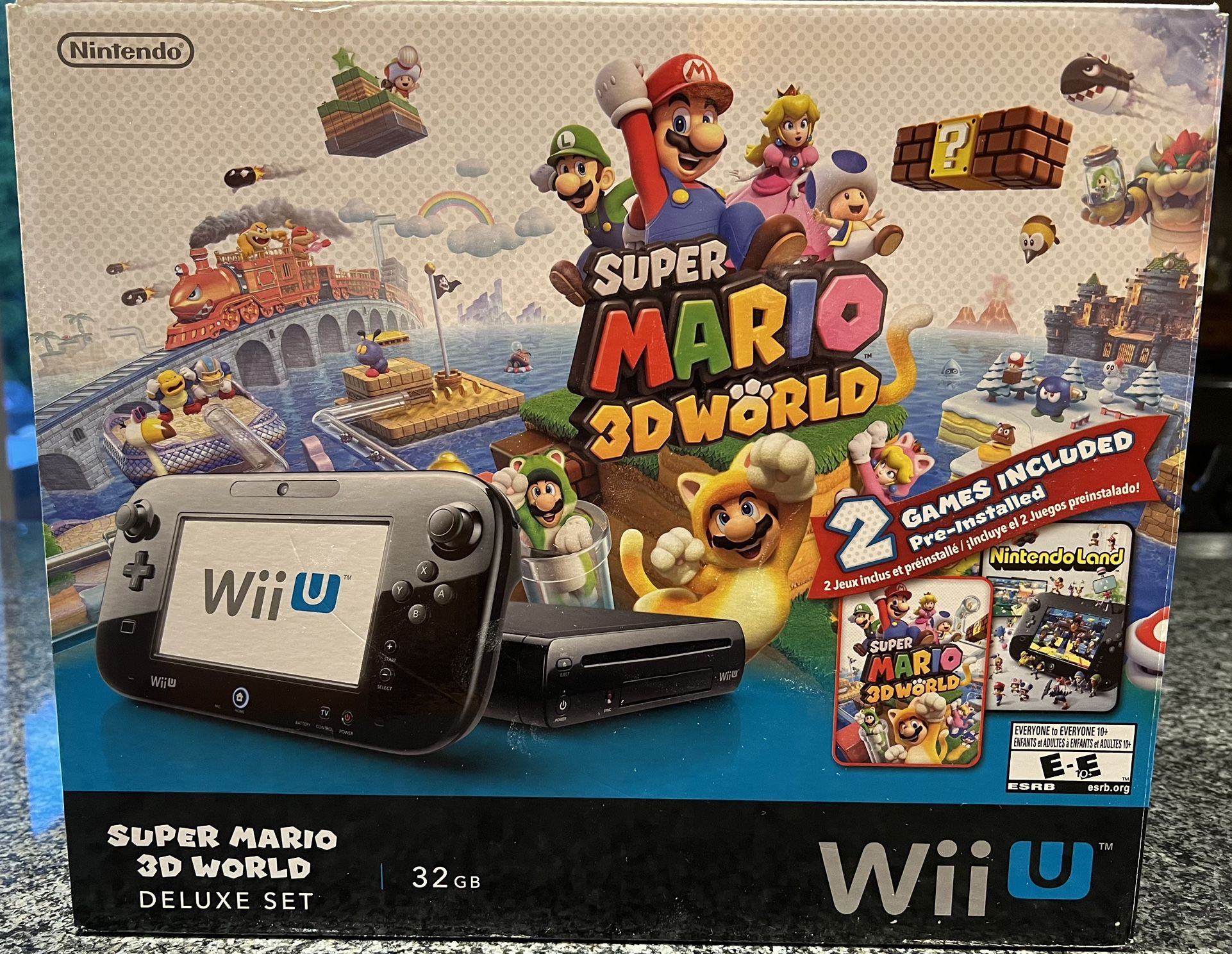 Nintendo Wii U 32 GB Super Mario 3D World Deluxe Set - Black