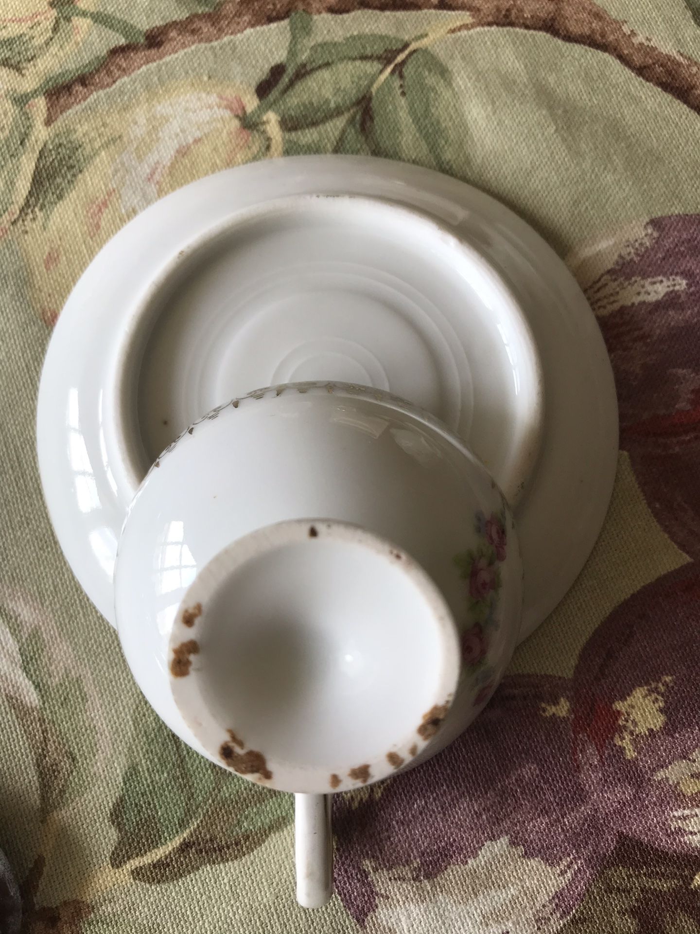Antique porcelain Demitasse cup and saucer