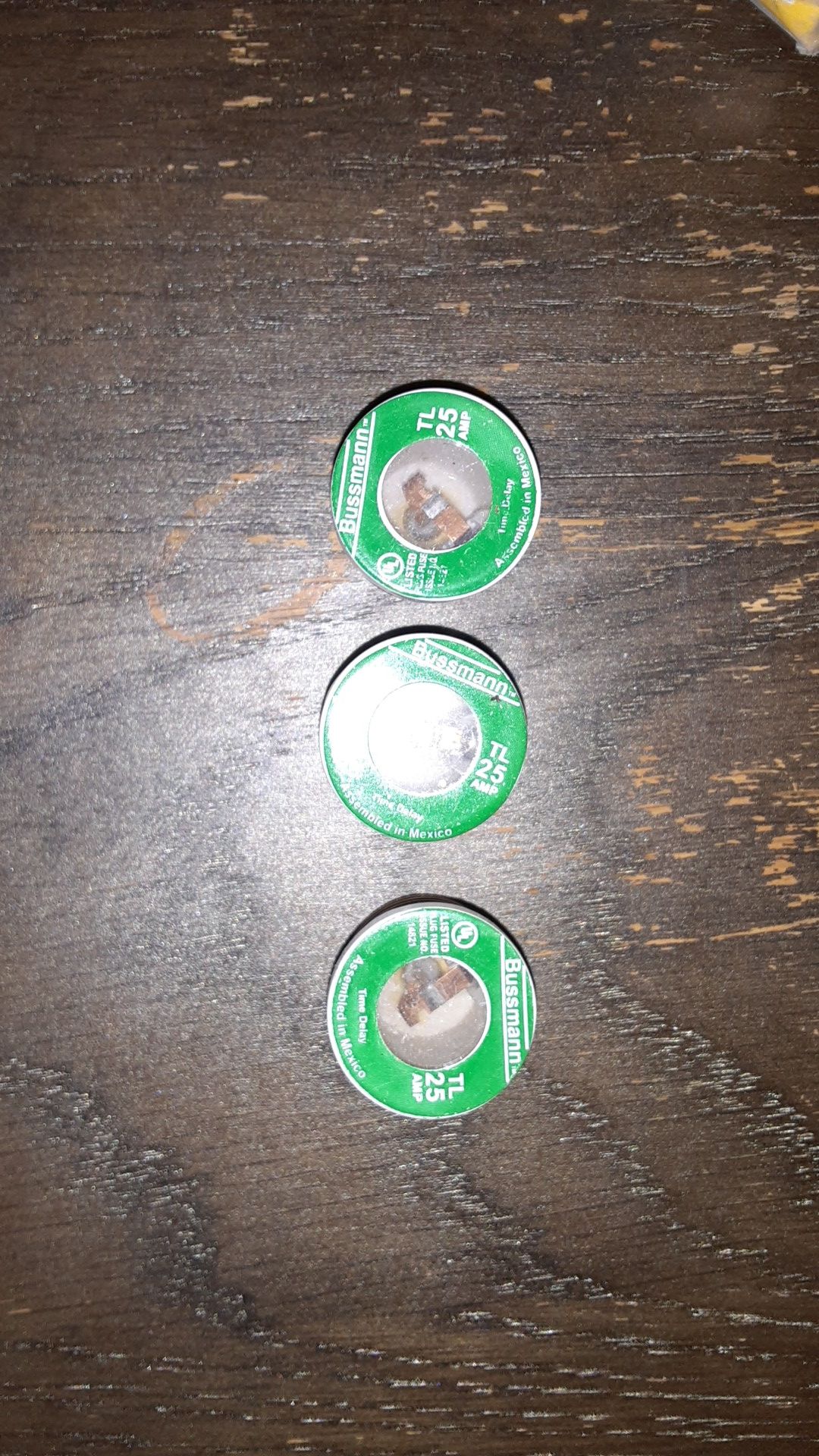 Cooper Bussmann Fuses 25 Amp 3 Pack (T3)