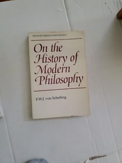 History Of Modern Philosophy By F.W.J. Von Shelling