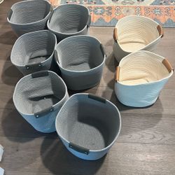 Fabric Storage Bins x8