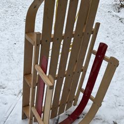 LL Bean Wooden Sled