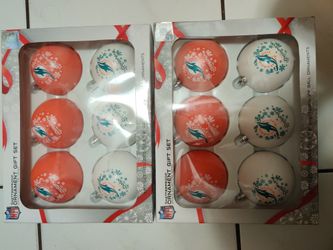 Miami Dolphins Christmas Ornaments 