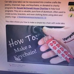 POP TOPS~ Can Tabs.    Chino, Ca