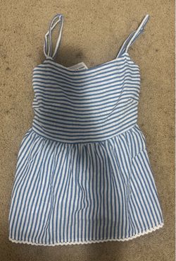 Stripped babydoll top