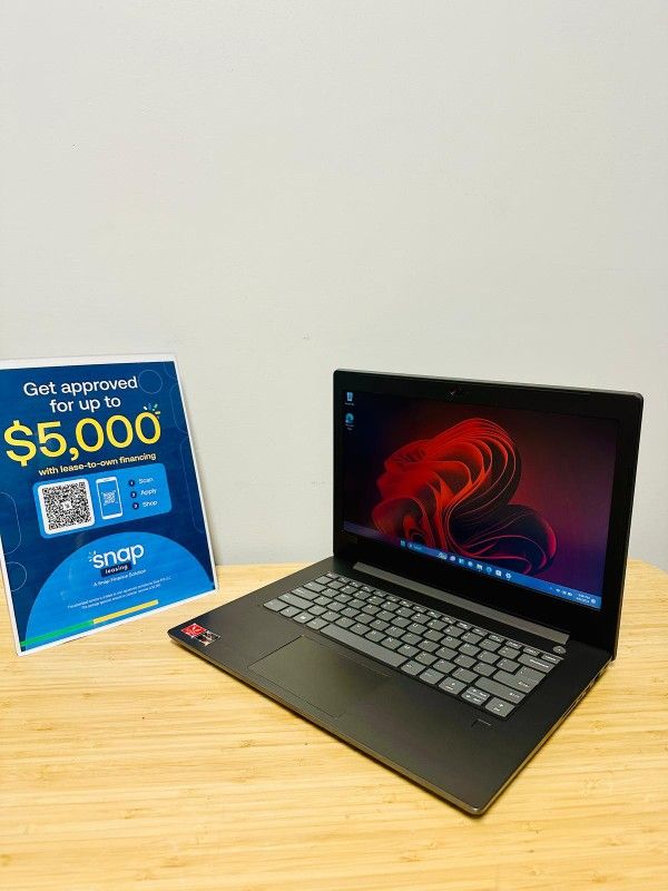 YEAR END SALE Lenovo 14” AMD Ryzen 5 processor/8GB/256GB Storage Laptop Comes With Microsoft Office