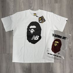 White “Bape x New Balance” T-Shirt