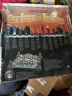 Excalibur Cowboys and Indians Collector's Edition Chess Set