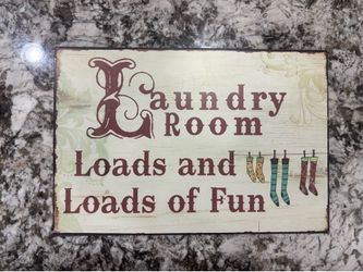 Laundry room sign