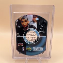 1999-00 Tim Duncan Upper Deck Power Deck Basketball Card🔥