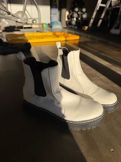 White Leather Boots