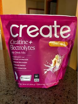 Create creatine and electrolyte pouches