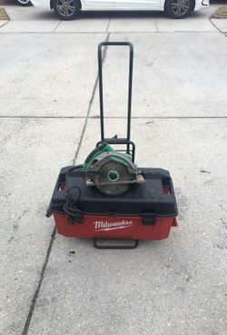 Saw tool box and cart