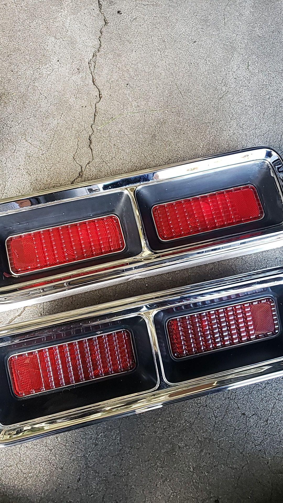 68 camaro tail lights housings