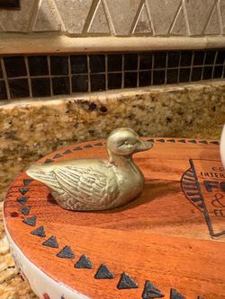 Vintage Brass Duck