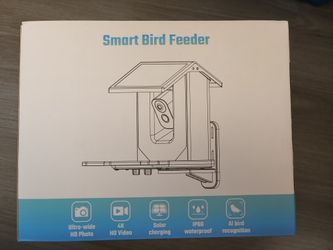 Smart Bird Feeder with Camera Solar Powered