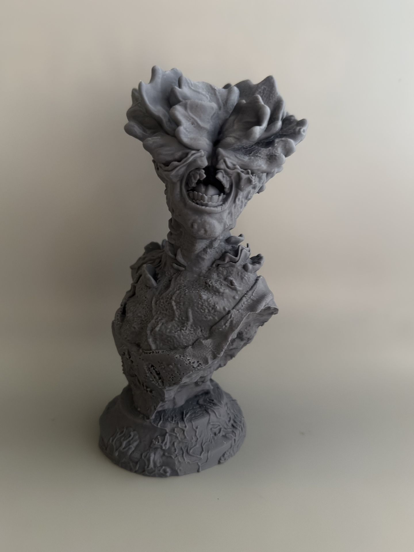“The Last of Us Clicker Bust Statue – 6.5" 3D Printed Figure”