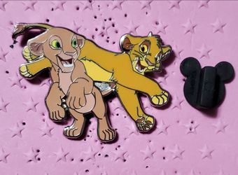 The Lion King Simba and Nala playing pin