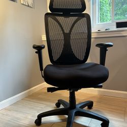 Tempur-Pedic Mesh Back Fabric Computer and Desk Chair, Black (TP6450-BLKMB)