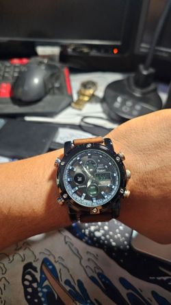 Mens stauer ana/digi chronograph watch