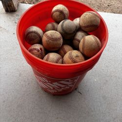 Bucket Of Baseballs