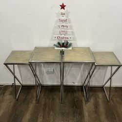 Living room tables, set of 4