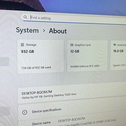 Gaming PC RTX 3060 12gb vram (Upgraded ram, gpu, ssd) open to offers
