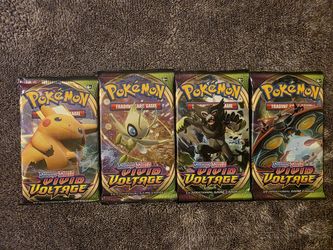 Pokemon Vivid Voltage Booster Pack Art Set Of 4