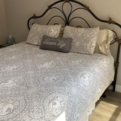 Headboard With Bed frame And Mattress