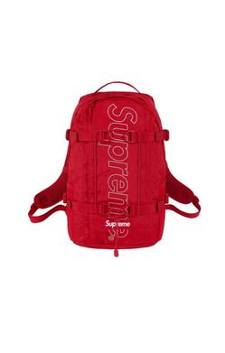 BAPE Check Daypack 'Red