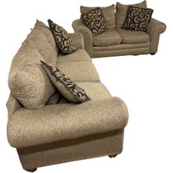 Couch And Loveseat Sofa Set *Free Delivery*