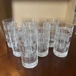 Ralph Lauren Crystal - Glen Plaid Highball Glasses