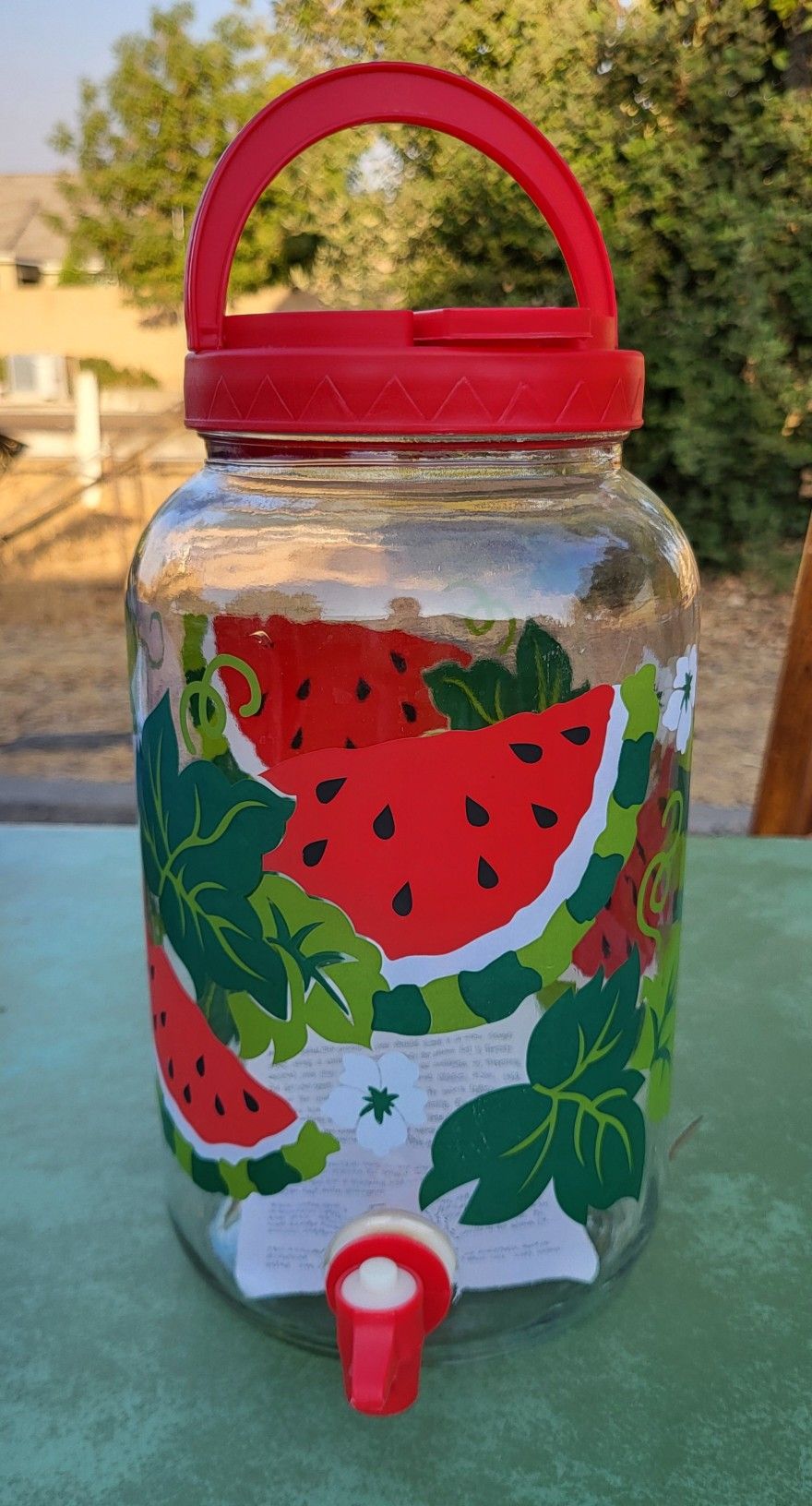 Watermelon Patterned Sun Tea Jug
