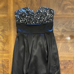 Strapless Short Black Dress Juniors Size 1