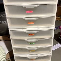 3 Sets Of 3 Drawer Organizers Storage 